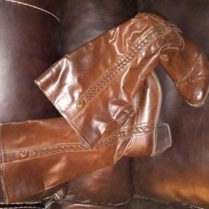 Tall brown boots